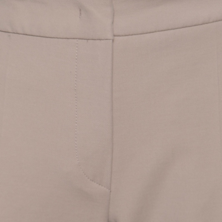Pre Owned Armani Collezioni Beige Cuffed Hem Tailored Trousers M