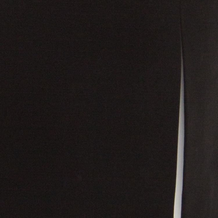 Pre Owned Armani Collezioni Black Stretch Wool Pencil Skirt M