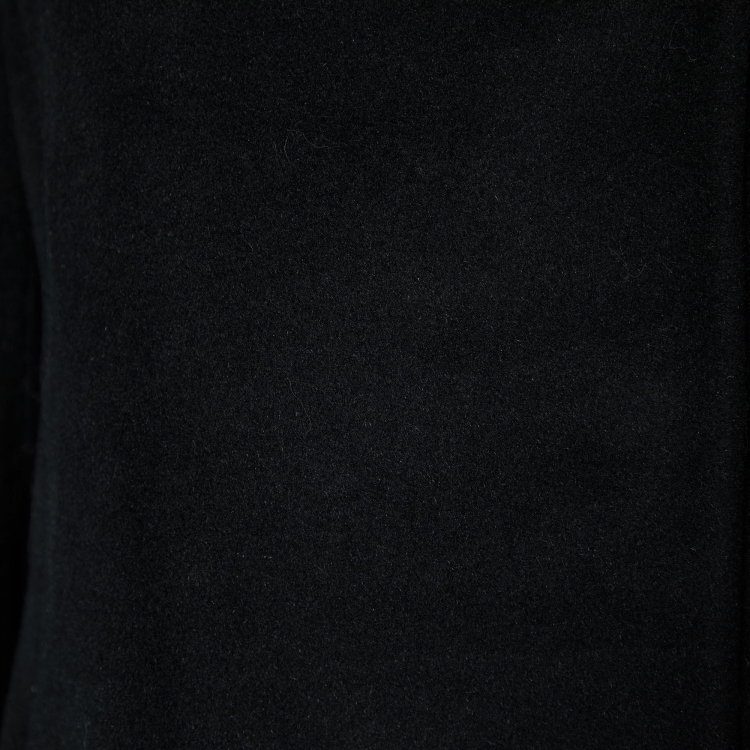 مملوكة مسبقًا Armani Collezioni Black Angora & Wool Double Breasted Overcoat S