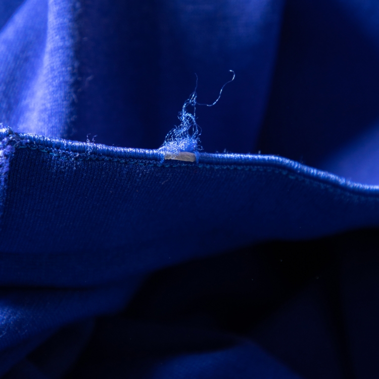 Armani Collezioni Blue Pleated Detail Faux Wrap Midi Dress L Armani ...