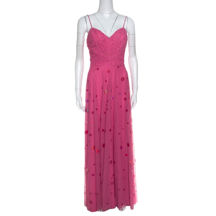 noodle strap maxi dress