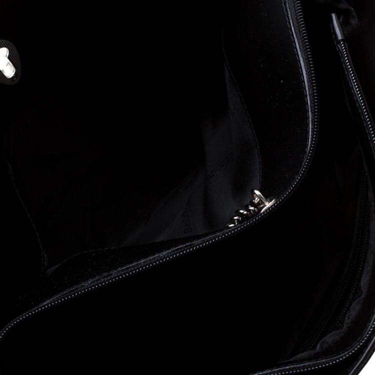 Pre Owned Baldinini Black Leather Tote