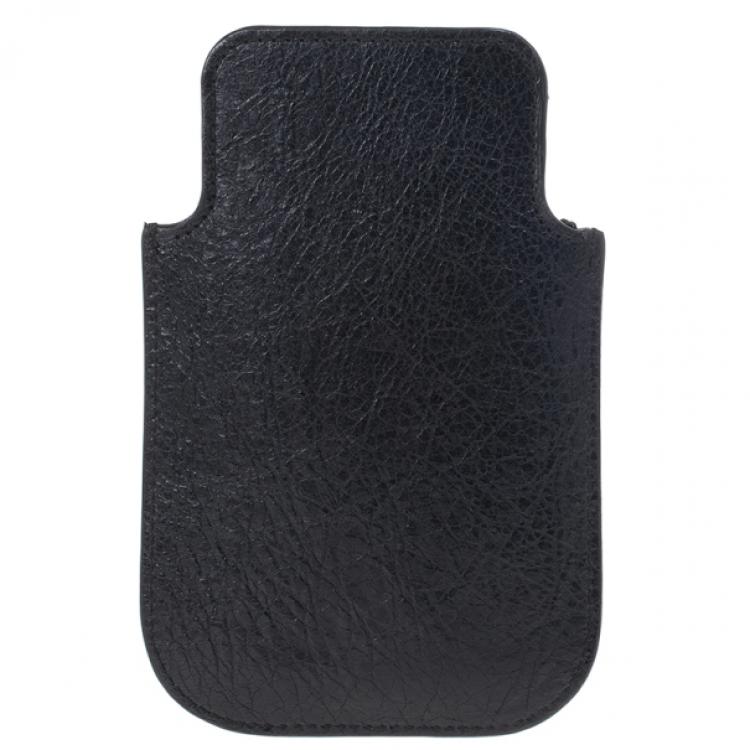 Pre Owned Balenciaga Black Arena Giant iPhone Cover