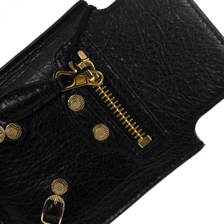 Pre Owned Balenciaga Black Arena Giant iPhone Cover