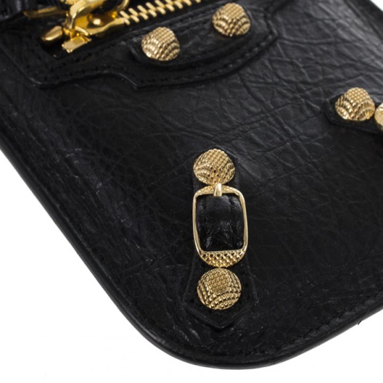 Pre Owned Balenciaga Black Arena Giant iPhone Cover