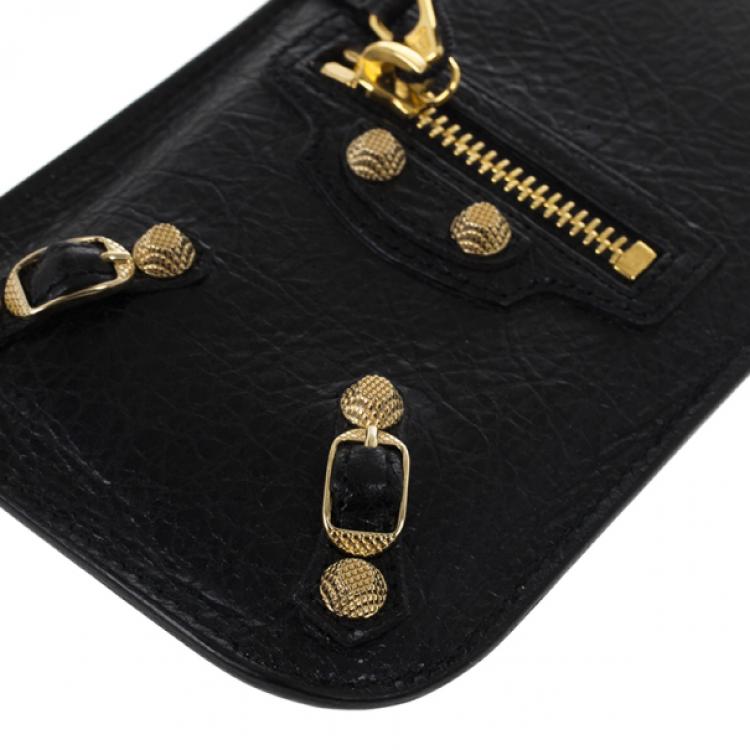 Pre Owned Balenciaga Black Arena Giant iPhone Cover