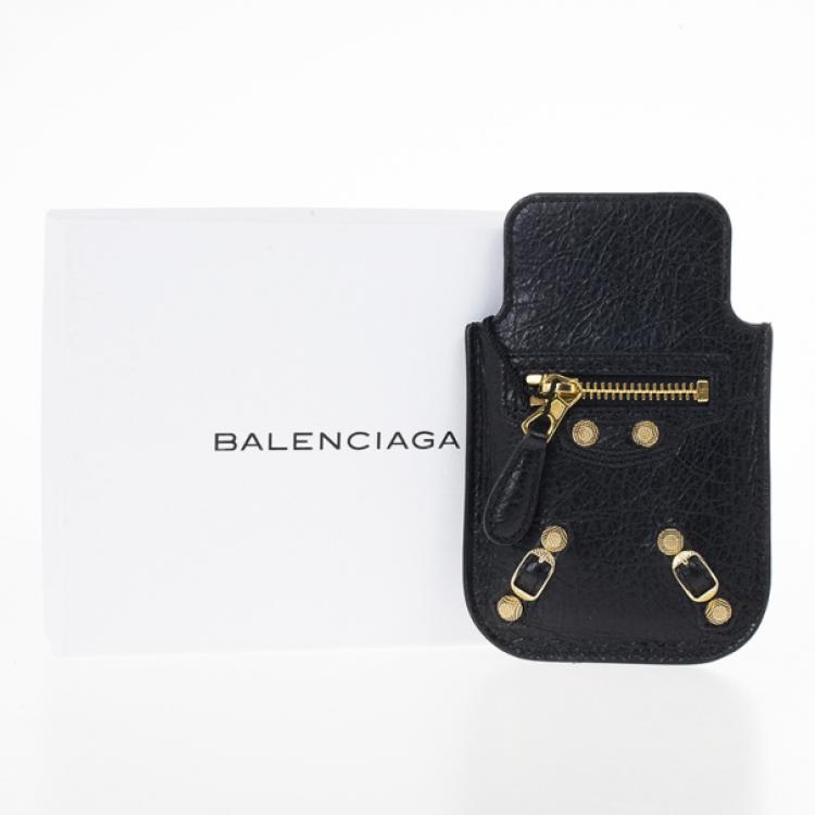 Pre Owned Balenciaga Black Arena Giant iPhone Cover