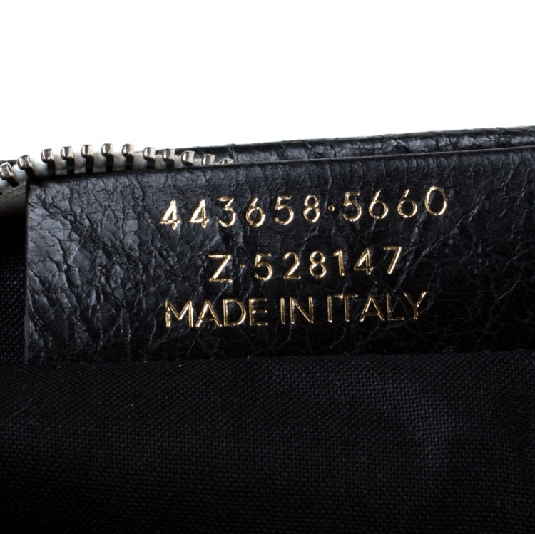 Pre Owned Balenciaga Multicoclor Leather Bazar NYC City Arena Clutch