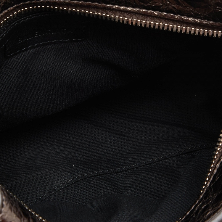Pre Owned Balenciaga Metallic Leather XS Neo Cagole Bag