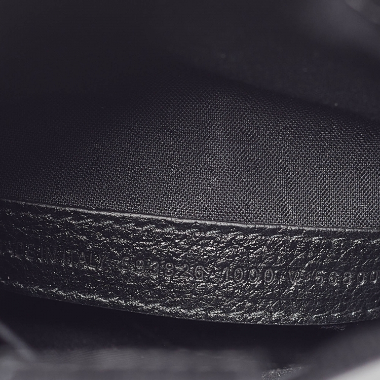 Pre Owned Balenciaga Black Leather Phone Holder Crossbody Bag