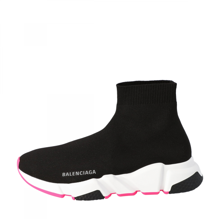 balenciaga black and pink shoes