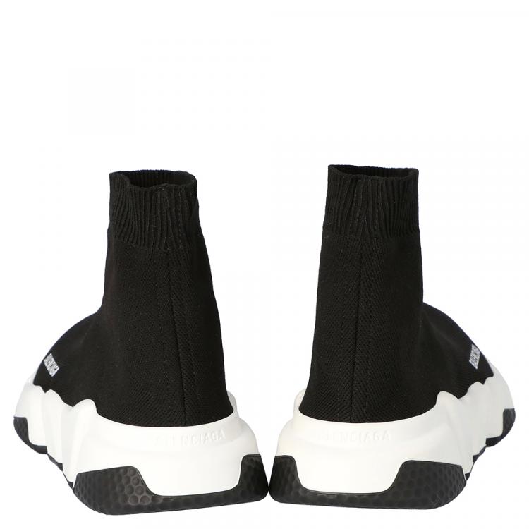 Pre Owned Balenciaga Black Speed Sneakers Size EU 37