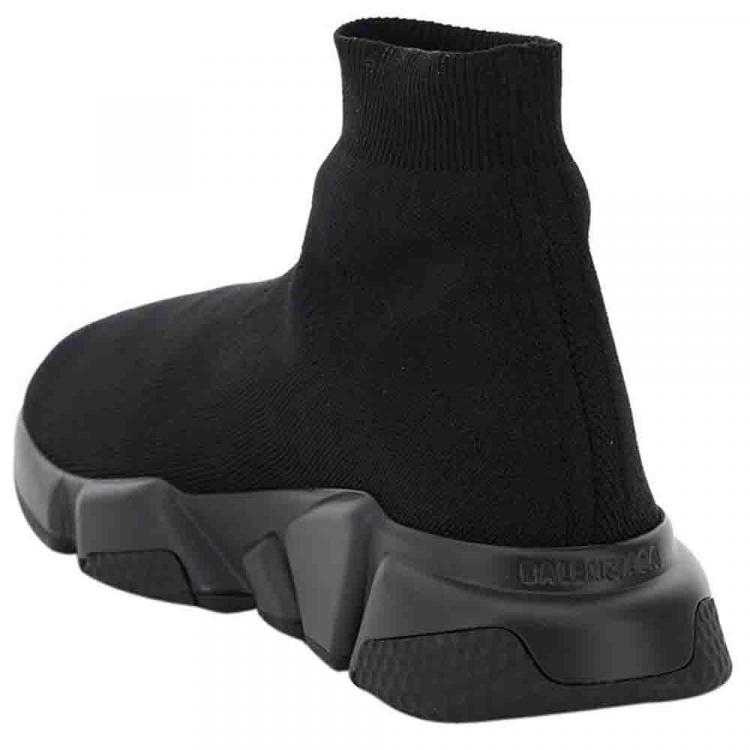 Pre Owned Balenciaga Black Speed Sneakers Size IT 36