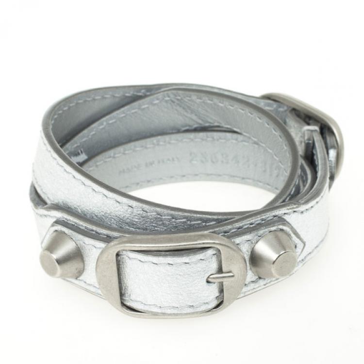 bracelet balenciaga gris