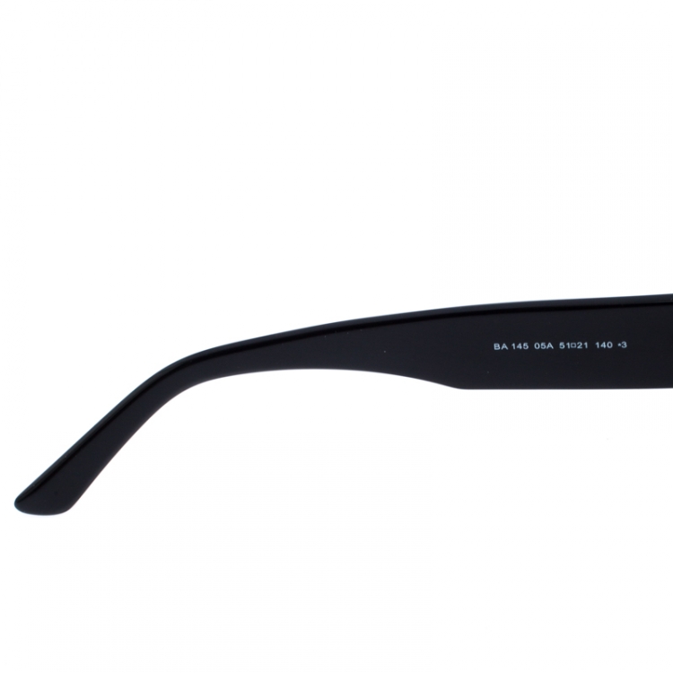 Pre Owned Balenciaga Black Logomania Oval Sunglasses