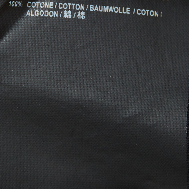 Pre Owned Balenciaga Black Logo Print Cotton T-Shirt XS
