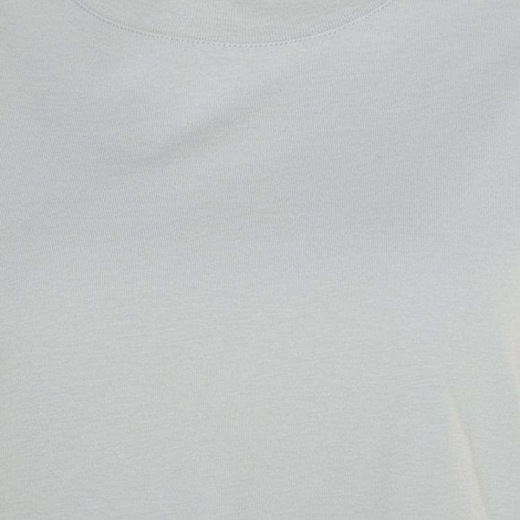 Pre Owned Balenciaga Grey Logo Stamp Detail Short Sleeve T-Shirt L
