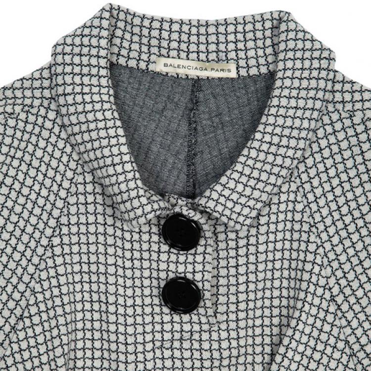 Pre Owned Balenciaga Monochrome Tie Top M