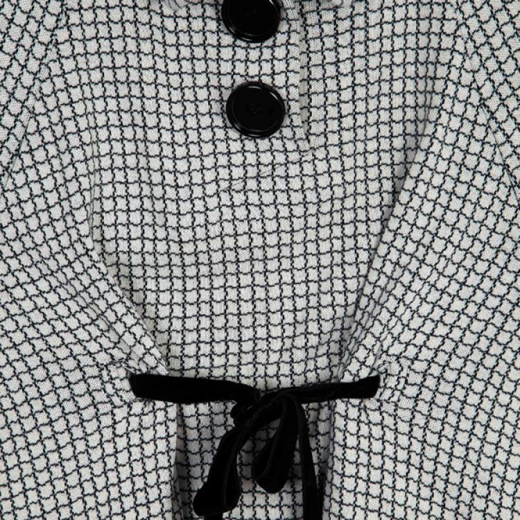 Pre Owned Balenciaga Monochrome Tie Top M