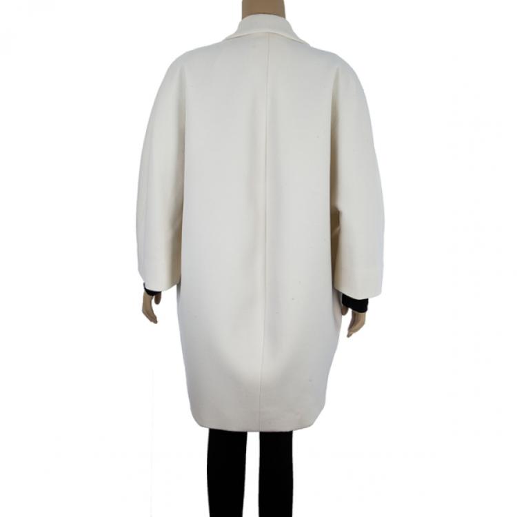 Pre Owned Balenciaga Cream Trench Coat S