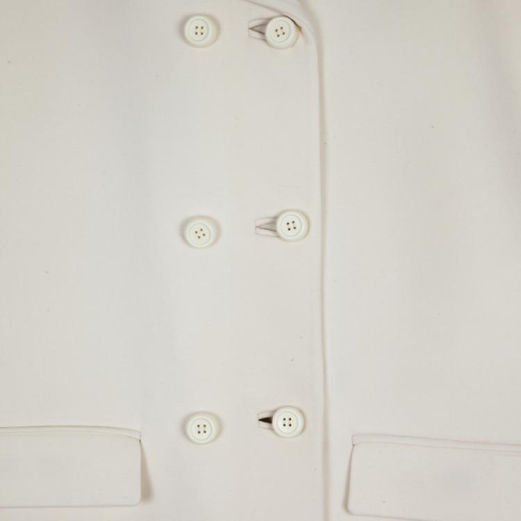 Pre Owned Balenciaga Cream Trench Coat S