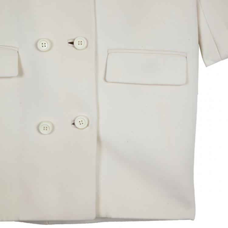 Pre Owned Balenciaga Cream Trench Coat S