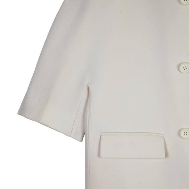 Pre Owned Balenciaga Cream Trench Coat S
