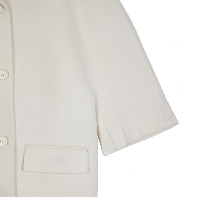 Pre Owned Balenciaga Cream Trench Coat S
