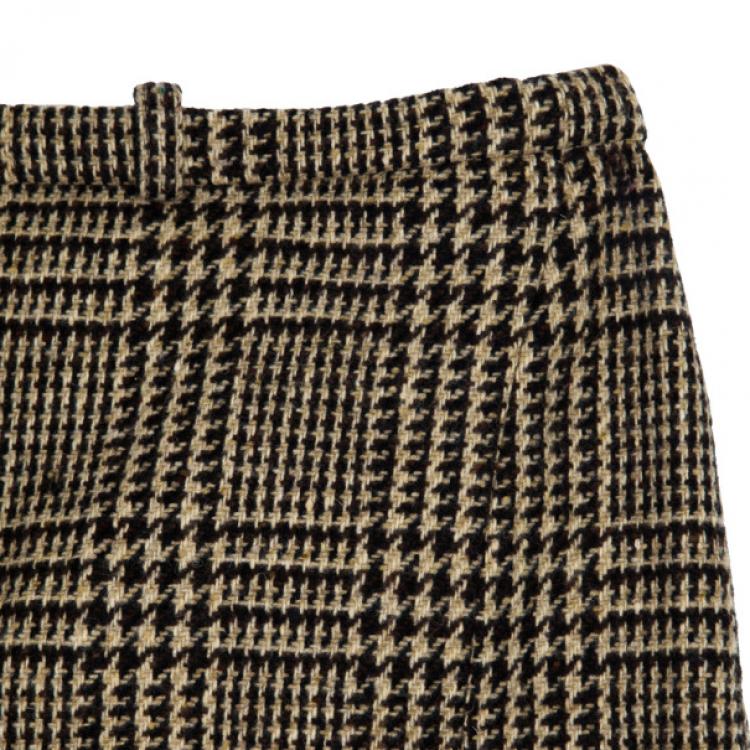 Pre Owned Balenciaga Tweed A-Line Skirt S