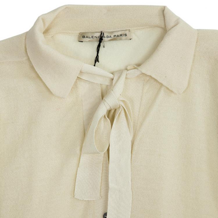 Pre Owned Balenciaga Button Down Knit Cardigan XS