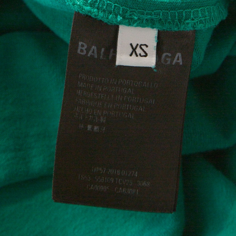 balenciaga green shirt