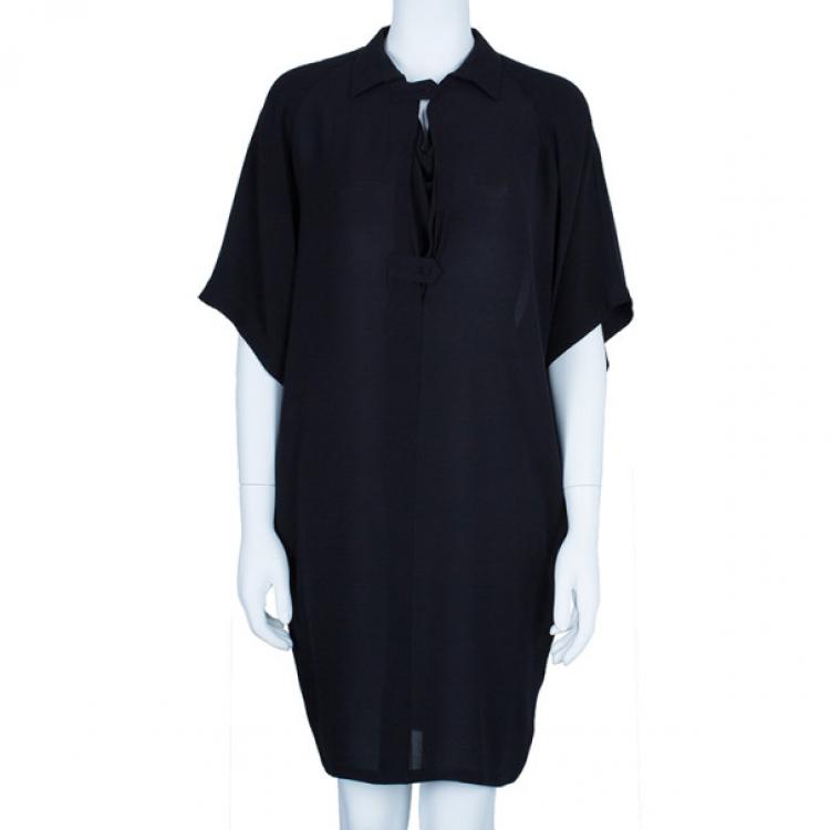 Pre Owned Balenciaga Collared Shift Dress M