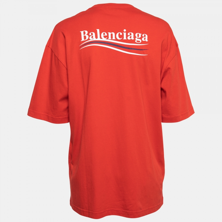 Balenciaga t shirt sales womens orange