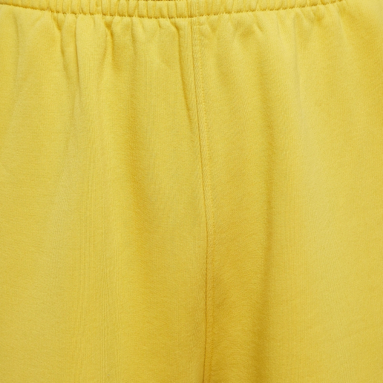 Pre Owned Balenciaga Wardrobe Yellow Cotton Knit Track Pants L