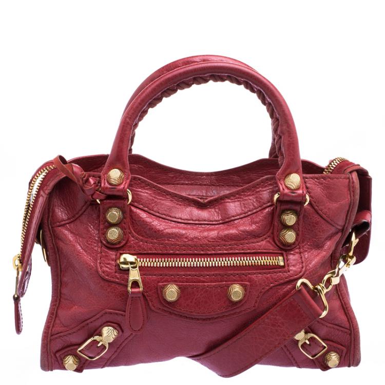 Balenciaga Red Leather Mini Hardware Bag | TLC
