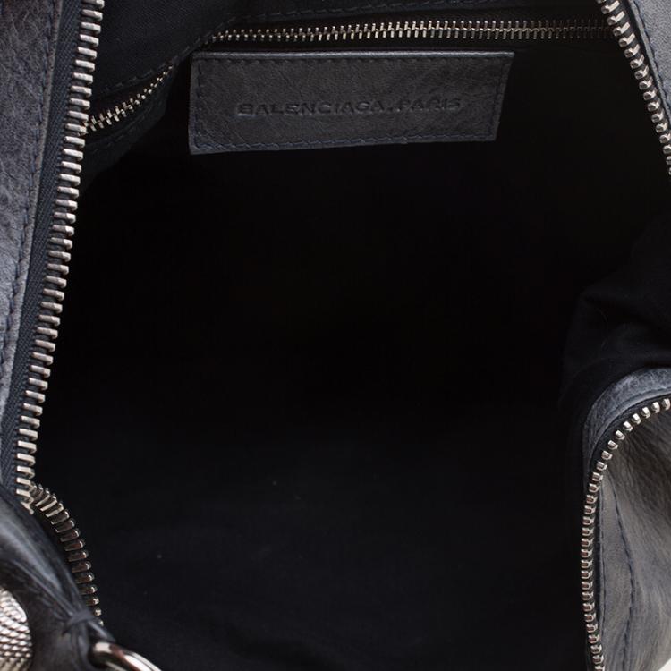 Pre Owned Balenciaga Grey Leather Giant Hobo