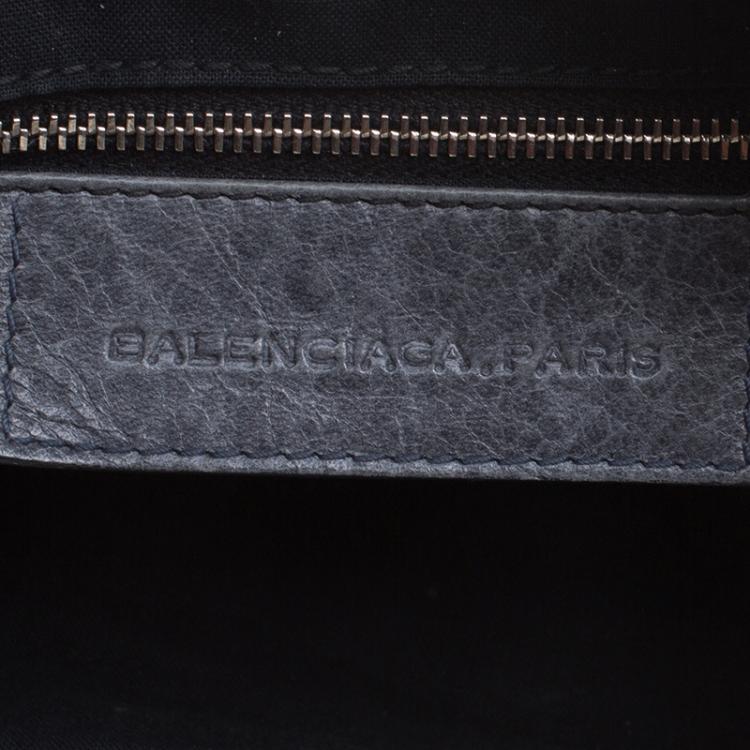 Pre Owned Balenciaga Grey Leather Giant Hobo