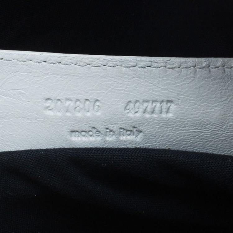 Pre Owned Balenciaga White Leather Giant Midday Bag