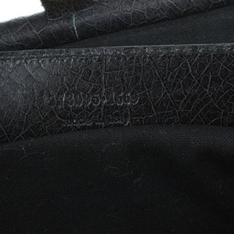 Pre Owned Balenciaga Black Leather Frame Bag