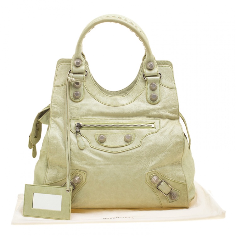 balenciaga mint green bag