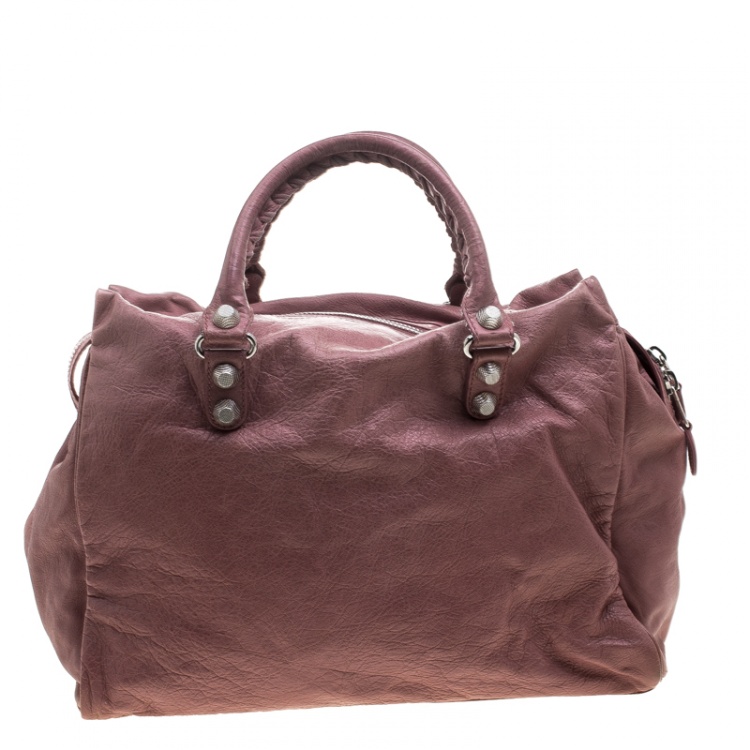 Balenciaga Bubblegum Pink Leather Giant 21 Midday Tote