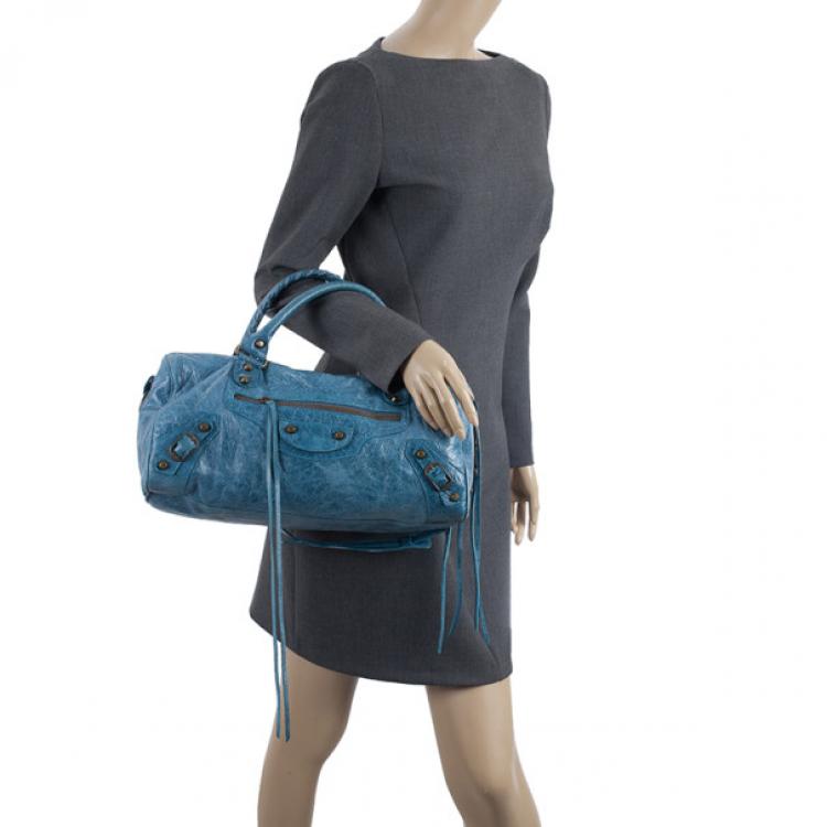 ufuldstændig skuffet undtagelse Balenciaga Blue Leather Twiggy Bag Balenciaga | TLC