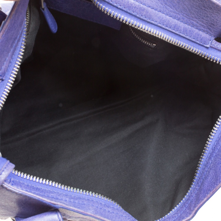 Pre Owned Balenciaga Lavander Leather Classic City Top Handle Bag