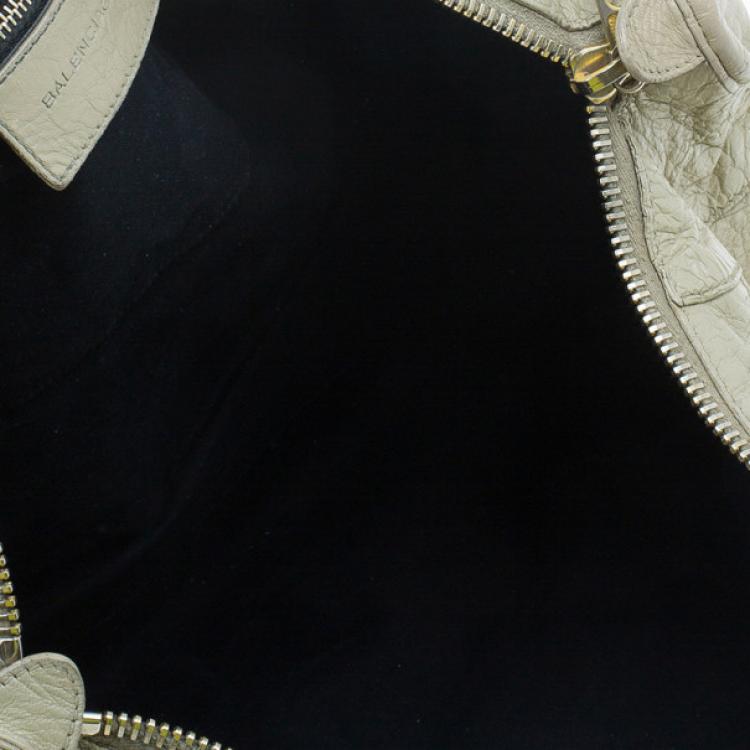 Pre Owned Balenciaga Beige Lambskin Giant Work Bag