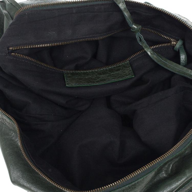 Pre Owned Balenciaga Green Lambskin Classic Day