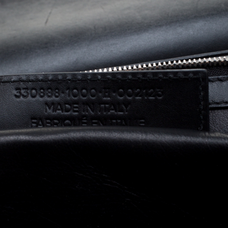 Pre Owned Balenciaga Black Leather Le Dix Cartable Top Handle Bag