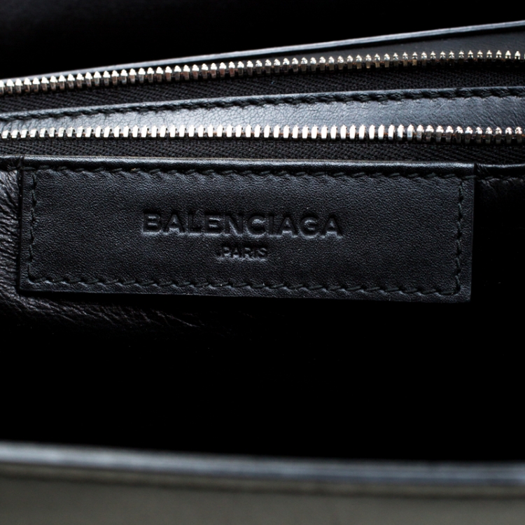 Pre Owned Balenciaga Black Leather Le Dix Cartable Top Handle Bag