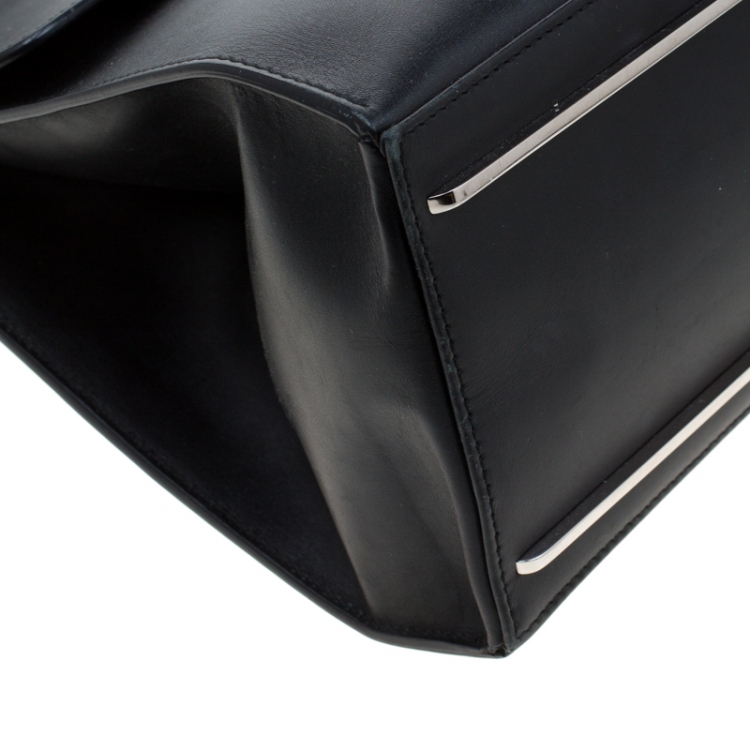Pre Owned Balenciaga Black Leather Le Dix Cartable Top Handle Bag