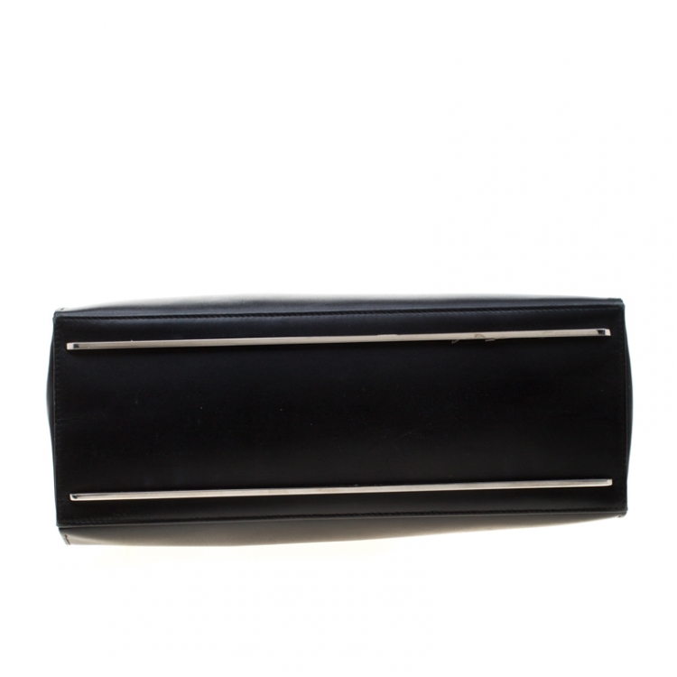 Pre Owned Balenciaga Black Leather Le Dix Cartable Top Handle Bag