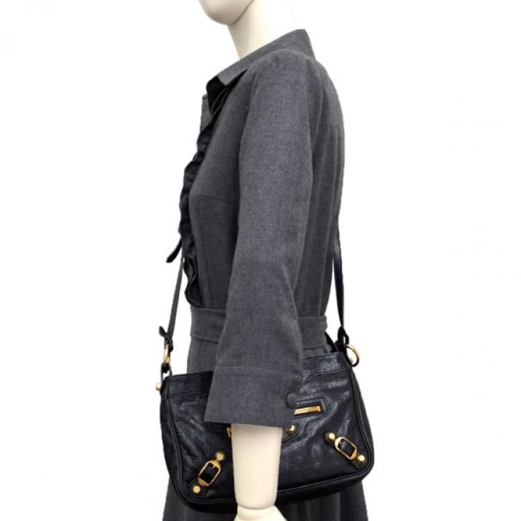 Balenciaga Black Lambskin Hip Shoulder Bag Balenciaga | TLC